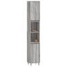 vidaXL Bathroom Cabinet Grey Sonoma 30x30x190 cm Engineered Wood