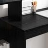 vidaXL Desk with Shelf Black oak 100 x 40 x 90 cm Engineered wood
