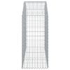 vidaXL Arched Gabion Basket 150x50x100/120 cm Galvanised Iron