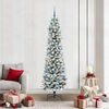 vidaXL Artificial Christmas Tree with 300 LEDs with Stand White 210 cm