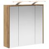 vidaXL Bathroom Mirror Cabinet Artisian Oak 63.5 x 16 x 62.5 cm