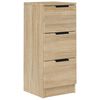 vidaXL Sideboard Sonoma Oak 30x30x70 cm Engineered Wood