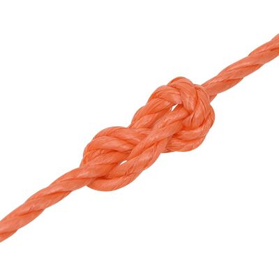 vidaXL Work Rope Orange 8 mm 100 m Polypropylene