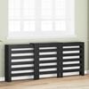 vidaXL Radiator Cover Black Oak 205 x 21.5 x 83.5 cm Engineered Wood