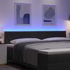 vidaXL LED Headboard with LED Strip Lights Manual Black 200 cm Velvet