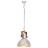 vidaXL Industrial Hanging Lamp 25 W Silver Round 30 cm E27