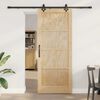 vidaXL Sliding Door ORKDAL Brown 86 x 211 cm Solid Pine Wood