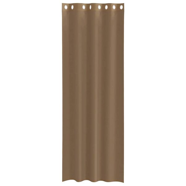 vidaXL Voile Curtains with Grommets 2 pcs Light Brown