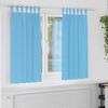 vidaXL Blackout Curtains with Rings 2 pcs Light Blue 175 x 140 cm