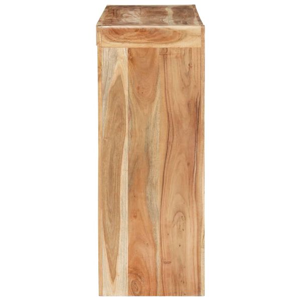 vidaXL Console Table 120x30x76 cm Solid Acacia Wood