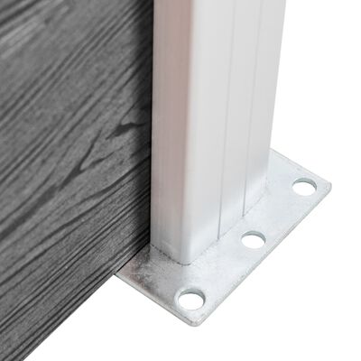 vidaXL Fence Panel Set WPC 699x146 cm Grey