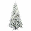 vidaXL Artificial Hinged Christmas Tree White 180 cm PE and PVC