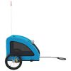 vidaXL Pet Bike Trailer Blue Oxford Fabric and Iron
