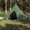 vidaXL Camping Tent Tipi 4-Person Green Waterproof