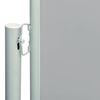 vidaXL Patio Retractable Side Awning 220x600 cm Grey