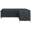 vidaXL Furniture Cover Black 250 x 180 x 80 cm 210D Oxford Fbric