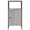 vidaXL Bedside Cabinet Grey Sonoma 41x31x80 cm Engineered Wood