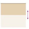 vidaXL Roller Blind Blackout Beige 145x175 cm Fabric Width 141.6 cm Polyester