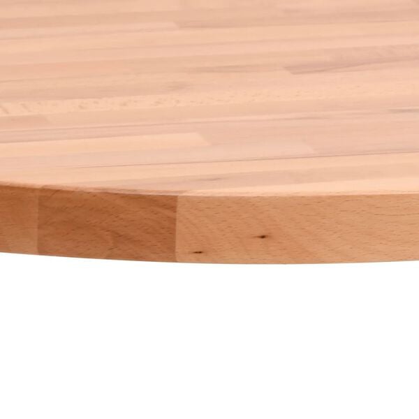 vidaXL Table Top &Oslash;60x4 cm Round Solid Wood Beech