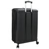 vidaXL Suitcase Folding with Lock Black 50 x 30 x 76 cm ABS Plastic