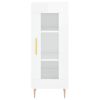 vidaXL Sideboard High Gloss White 34.5x34x90 cm Engineered Wood