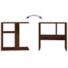 vidaXL Side Table Brown Oak 50x30x50 cm Engineered Wood