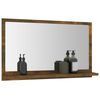vidaXL Bathroom Mirror Smoked Oak 60x10.5x37 cm Engineered Wood