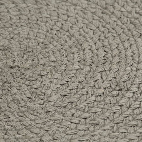 vidaXL Placemats 4 pcs Plain Grey 38 cm Round Cotton