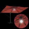 vidaXL Umbrella Terracotta 351 x 250 x 253 cm Polyester and Aluminium