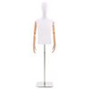 vidaXL Adjustable 170-218 cm Mannequin with Base Male PP White