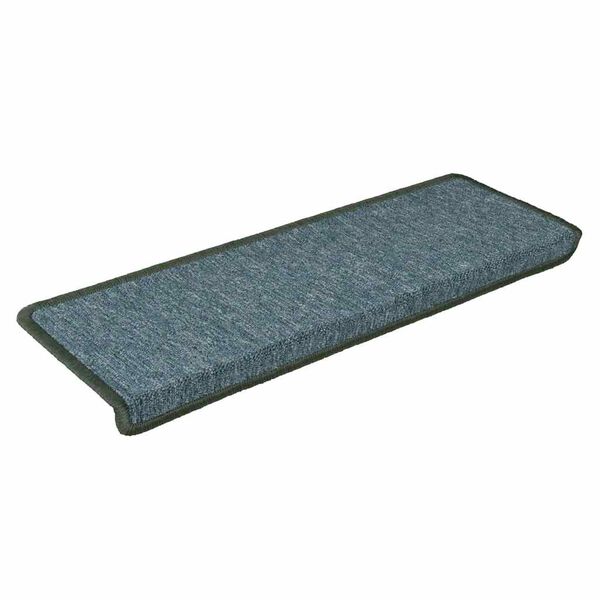 vidaXL Stair Mats 30 pcs 65x21x4 cm Dark Green Rectangular Edge