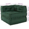 vidaXL Modular Sofa 4 pcs Green Fabric