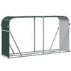 vidaXL Log Holder Green 180x45x100 cm Galvanised Steel