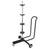 Carpoint Mobile Wheel Stand with Cover Aluminium Black