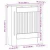 vidaXL Radiator Cover Old Wood 78 x 19 x 81.5 cm Engineered Wood