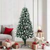vidaXL Artificial Christmas Tree with 300 LEDs with Stand Green 180 cm