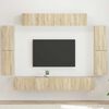 vidaXL TV Cabinet 8 pcs Sonoma Oak