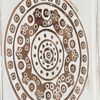 vidaXL Art Decor 2 pcs Brown and White 40 x 40 x 1.5 cm