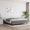 vidaXL Box Spring Bed Frame Dark Grey Super King Fabric (UK/IE/FI/NO only)