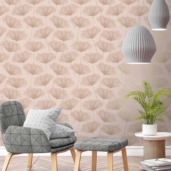 DUTCH WALLCOVERINGS Wallpaper Fleur Blush Pink