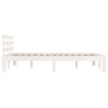 vidaXL Bed Frame without Mattress White 135x190cm Double
