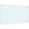 vidaXL Kitchen Backsplash Milk 70 x 40 cm Tempered Glass