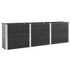 vidaXL Garden Raised Bed Grey 300x50x91 cm WPC