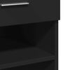 vidaXL Sideboard Black 80x42.5x93 cm Engineered Wood