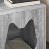 vidaXL Cat House Grey Sonoma 42.5 x 40 x 53.5 cm Engineered Wood