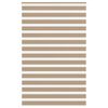 vidaXL Zebra Blind Sand Brown 150x200 cm Fabric Width 145.9 cm Polyester