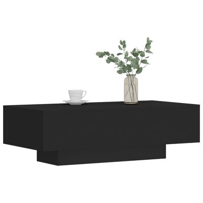 vidaXL Coffee Table Black 100x49.5x31 cm Engineered Wood