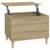 vidaXL Coffee Table Sonoma Oak 60x44.5x45 cm Engineered Wood