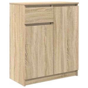 vidaXL Sideboard with Drawer Sonoma Oak 71x35x84 cm Engineered Wood