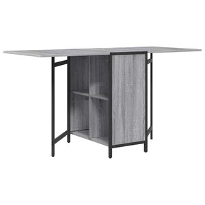 vidaXL Dinning Table 144 x 60 x 75 cm Engineered Wood Grey Sonoma